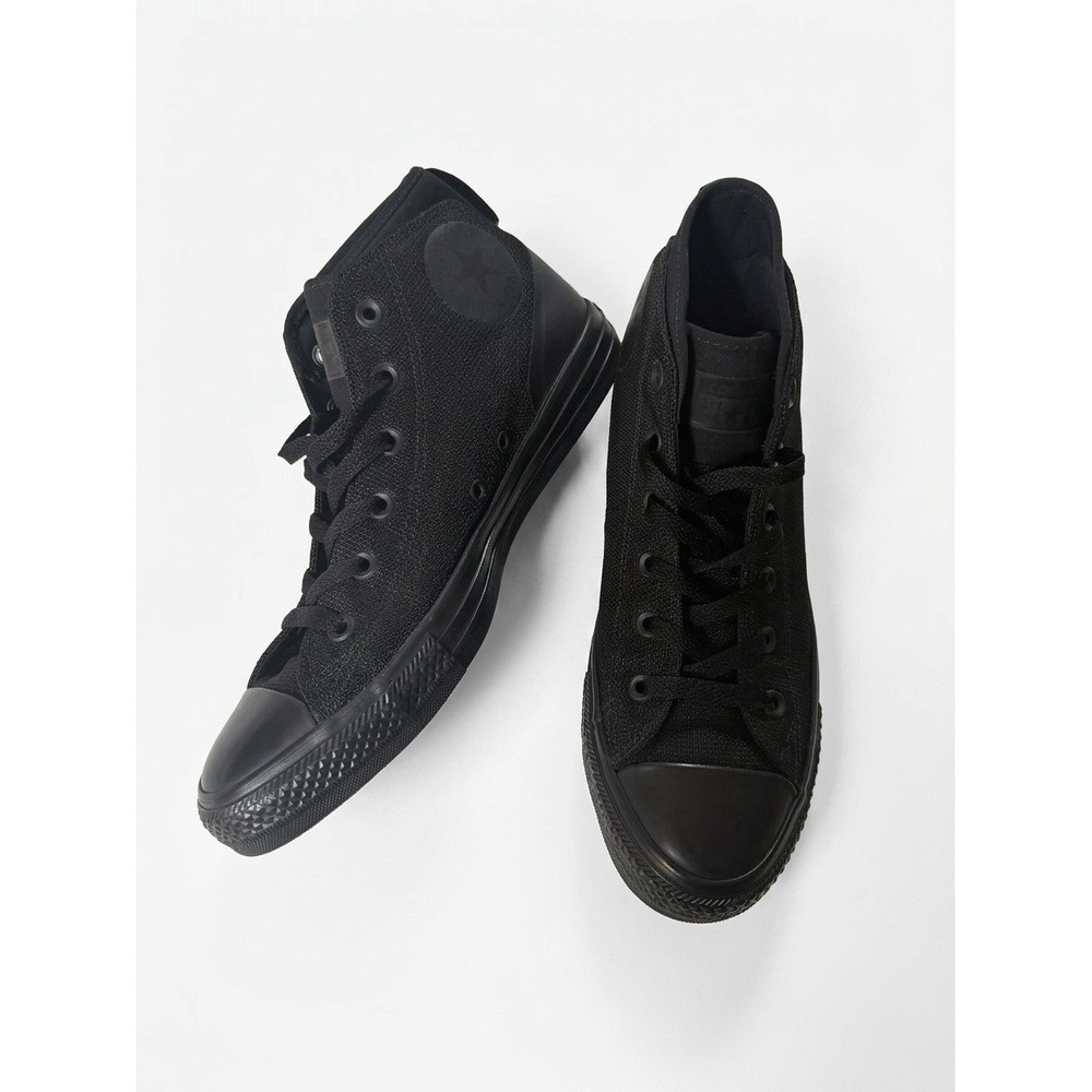 CONVERSE Chuck Taylor All Star High Top Black Monochrome Triple Black Size 8.5